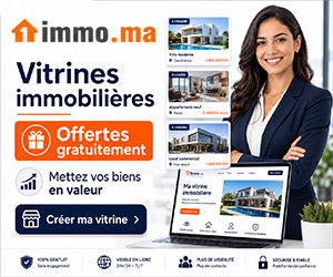 Vitrine immobilière gratuite sur 1Immo Maroc